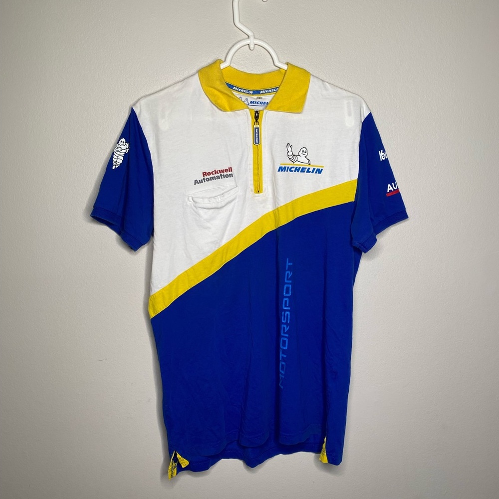 Michelin Motorsport women’s blue/white polo shirt size large by Audes racing